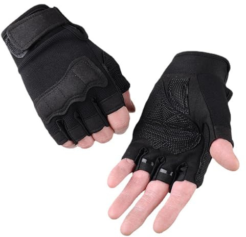 Ccomage Kids Half Finger Cycling Gloves MTB Cycling Gloves Road Bike Glove Breathable Anti Slip Workout Glove for Roller Skating Mitten Fingerless Riding Mitten for Boys Girls Age 8-16 Outdoor Sports