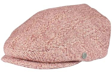 bugatti Flatcap | Einfarbig meliert | Fischgrat-Design | OneSize | Mit Wollanteil