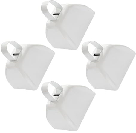 Kuhglocken-Set aus rostbeständigem Metall, für Lärm, Sportbegeisterung, Haustier- und Festival-Aufregung, kleine Geräuschmacher, 4 Stück