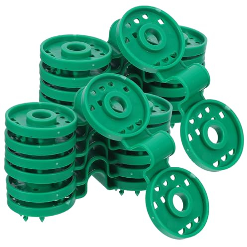 Milisten 100 Clips de Fixation en Plastique Vert pour Toile D'ombrage Ronde, Résistants aux Intempéries, Lot 100 Pièces pour Filet Pare-Soleil, Auvent de Jardin et Terrasse, Installation
