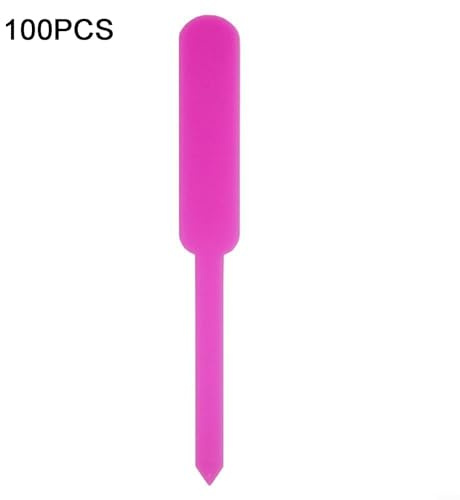 100 Garden Plant Labels for Recording Scientific Names Common Names and Sowing Information in Botanical Gardens and Nurseries (pink)