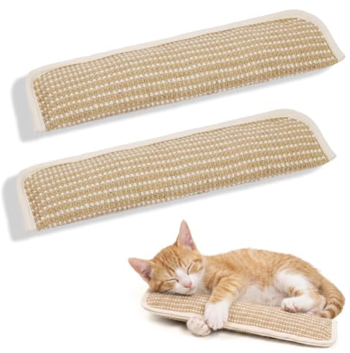 HOTUT 2 Pezzi Cuscino Erba Gatta,Giocattolo per Gatti con Erba Gatta,Giochi al Chiuso in Sisal Naturale per Giocare, Mordere, Masticare,Cats Dental Care per Gattini e Adulti