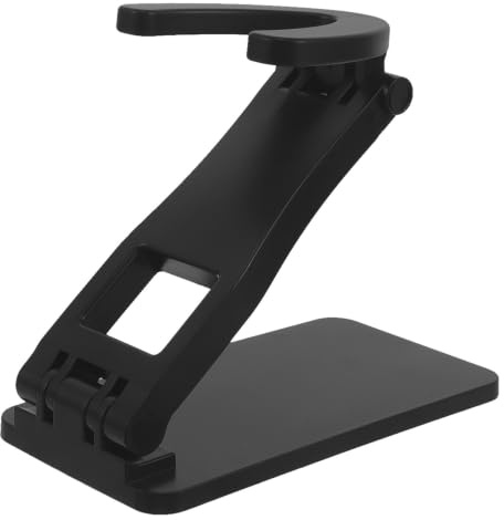 YARNOW Universal Foldable Barcode Scanner Stand with Adjustable Angle and Sturdy Abs Base Hands Free Holder Compatible with Wired and Wireless Pos Scanners