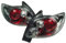 AUTO-STYLE Satz Heckleuchten kompatibel mit Peugeot 206 CC - Chrom