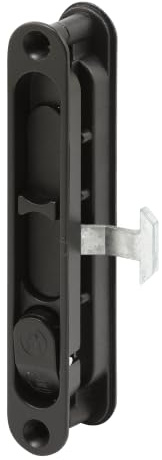 Prime-Line A 202 Diecast Black, Flush Sliding Screen Door Latch (Single Pack)