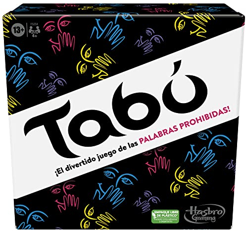 Hasbro Gaming Juego Tabú Clásico - Juego de Adivinar Palabras para Adolescentes y Adultos a Partir de 13 Años- Juego de Mesa para Fiestas de Amigos de 4 o más Jugadores