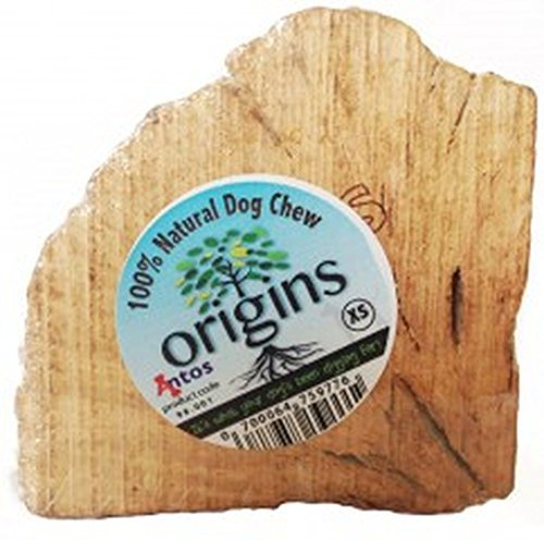 Antos Origins Natural Tuber Root Wooden Dog Chew, X-Small, clear