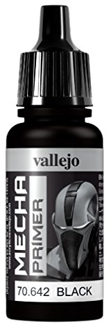 Vallejo AV Mecha Acryl-Farbe für Airbrush, 17 ml 17 ml Black Primer