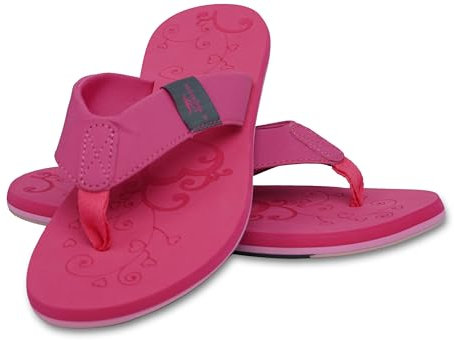 MADSea Damen Zehenstegpantolette Beach Woman | Zehentrenner Flip Flop Thong Sandale Badelatschen | Sommer Strand Pink, fuchsia multi, 38 EU