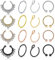 Incaton 16 Stück Septum Fake Nose Ring - Edelstahl Nasenpiercing Schmuck für Nase, Lippen und Ohr