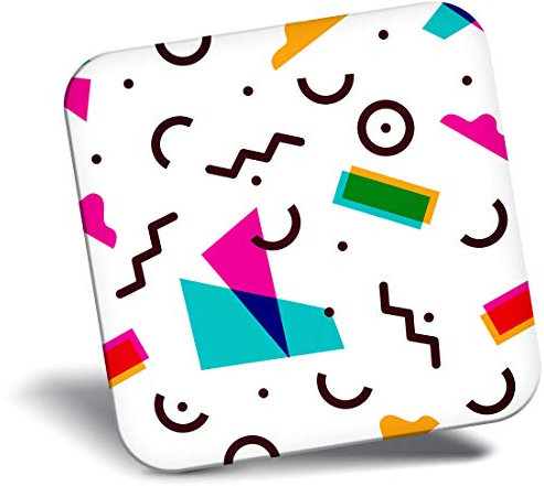 Destination Vinyl ltd Fridge Magnet - 90s Abstract Pattern Art Fun 3008