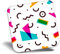 Destination Vinyl ltd Fridge Magnet - 90s Abstract Pattern Art Fun 3008