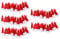 LOVIVER 100pcs Mini Weihnachtsmütze Weihnachtsmannmütze Nikolausmütze für Eier, Puppen, Flaschen