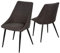Staboos CH80 Esszimmerstuhle 6er Set Polsterstuhl bis 150 kg - Strapazierbarer Stoff Sessel - Polsterstuhl (Anthrazit)