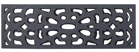 Nicoman Narrow Doormat Victorian Style Door Mat Barrier Eco-Friendly Absorbent Heavy Duty Dirt Scraper Drainage For Outdoor Garden Pool Garage Entrance Step – (1 Pack, 75 x 25cm)