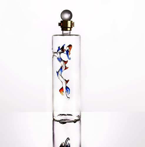 Dragon Whiskey Decanter, Glass Wine Decanter Built-In Dragon Design, 500ML Liquor Decanter For Scotch Vodka Whiskey Scotch Rum Tequila (dragon)