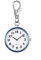 JewelryWe Karabiner Taschenuhr mit Gravur Quarz Analog Uhr Strass Quarzuhr mit Schlüsselanhänger für Ärzte Krankenschwestern Sanitäter Köche Gold Blau