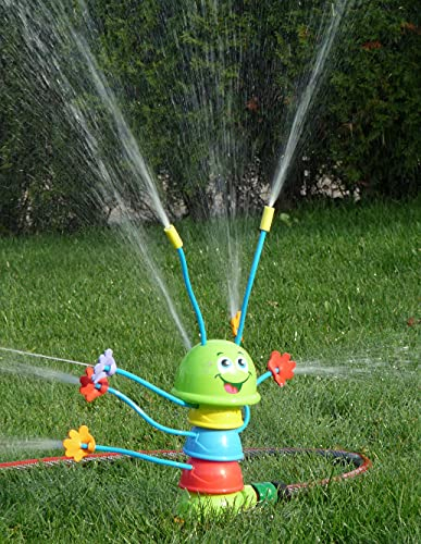 wim Kinder Wasser-Spritzer Raupe mit 8 Spritz-Armen Höhe 25,5cm