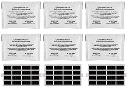 Filtro de aire W10311524 W10346771A Reemplazo de conservador de productos compatible con refrigerador Whirlpool
