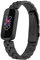 Strap-it Stahlband Schwarz - Passend für Fitbit Luxe - Armband für Smartwatch - Ersatzarmband Edelstahl - für Damen und Herren - Zubehör passend für Fitbit Luxe