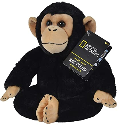 Simba 6315870106 - Disney National Geographic Schimpanse, 25cm Plüschtier, für Kinder ab den ersten Lebensmonaten geeignet