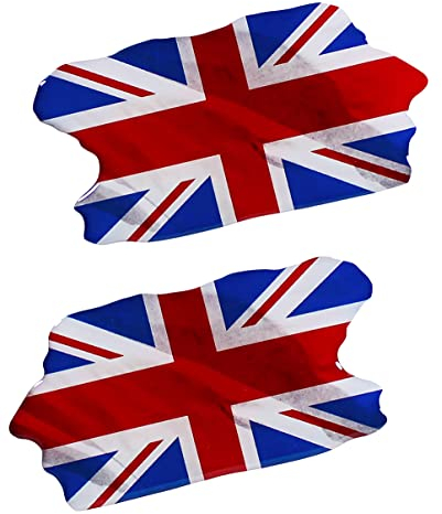 BIKE-label Adesivo 3D per auto, moto, bandiera Union Jack, 70 x 37 mm, X300533VA