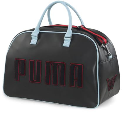 PUMA DL X Umhängetasche - Schwarz, Puma Schwarz-Mohn Rotlicht Aqua, OSFA
