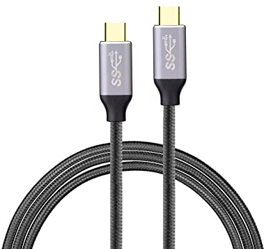 euroharry USB C auf USB C Kabel, 100W PD 5A QC 4.0 Schnellladung, Typ | C 3.1 Kabel unterstützt Audio Video 4K*2K 60HZ für Galaxy S22 Ultra S21 S20 S10 Note 10 (1m)