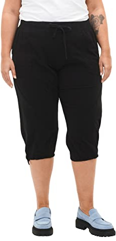 Zizzi Damen Große Größen 3/4 Hosen Baumwolle Taschen Gr Gr S Black