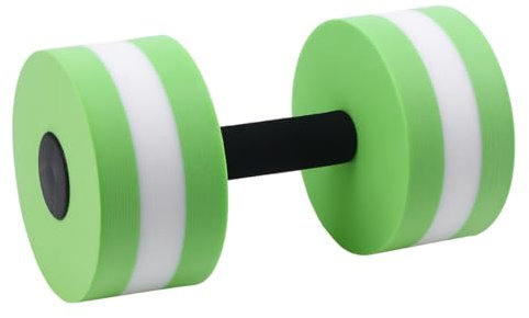 FAVOMOTO 1 paire d'haltères en EVA pour aérobic aquatique - Pour exercices de piscine Lot de 2 haltères aquatiques en mousse haute densité pour aérobic aquatique, aquatiques, équipement perte poids