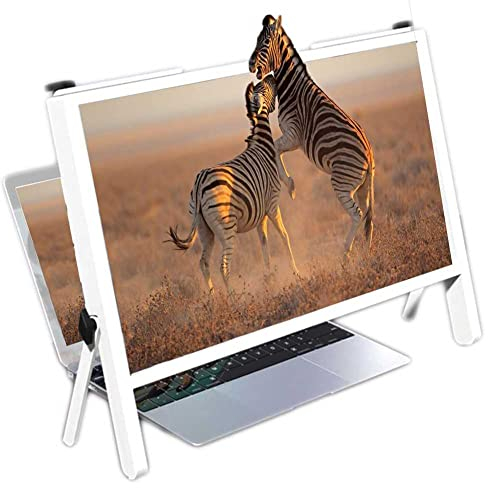 Dünner Handy-Verstärker ZQDL Leselupen Laptop-Bildschirmlupe Ständer, 21-Zoll-Universal-Bildschirmverstärker, Laptop-Bildschirmlupe, tragbarer Tablet-Vergrößerungsprojektor, für Computer Ipad