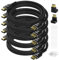 Câble HDMI 4K 1.5 mètre(paquet de 5),câble HDMI 2.0 Ultra HD,connecteurs en nylon tressé et plaqués or,4K à 60 Hz,2K,1080P,câbles HDMI en vrac pour ordinateur portable,moniteurs,HDTV,PS5 et plus