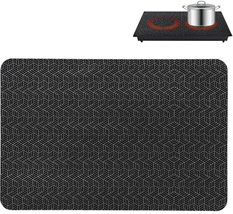 Induction Hob Protector Mat, Induction Cooktop Mat, 52 * 78cm Multifunctional Silicone Induction Cooker Covers for Induction Stove