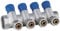 Aqua Heating Collettore Acqua 1” X 16 Mm Pex Collettore Dell'Acqua Fredda Potabile In Ottone 4 Circuiti