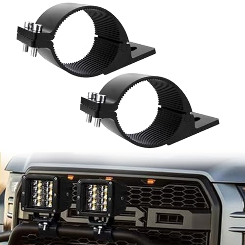 Chelhead Tube Clamp 2 Inch Mounting Bracket Universal Bull Bar Nudge Bar Tube Mounts Roof Roll Cage Clamps Holder for SUV ATV Truck Motorcycle Boat 2PCS
