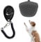 1 Stück Silikon Hundesnack Tasche mit 1 Stück Haustier Training Clicker Hund Walking Bag Haustier Trainingstasche Behandlungstasche Geeignet für Hundetraining um Snacks zu halten oder andere kleine