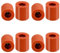 MenYiYDS 8 Pcs 3D-Drucker-Silikon-Nivellierstütze, Heizbett-Silikon-Nivellierstütze Silikon-Dämpfer 3D-Drucker-Zubehör (16/18mm, Orange)
