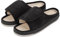 Pantoufles pour diabétiques pour femmes et hommes - Coupe extra large - Sandales gonflées - Réglable - Bout ouvert - Chaussures orthopédiques chirurgicales antidérapantes en mousse à mémoire de forme