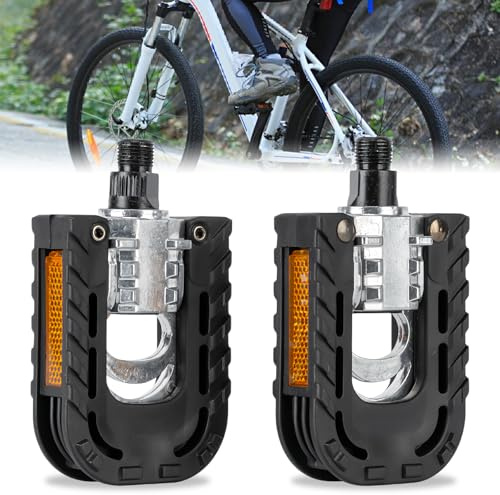 1 paire de pédales de vélo, pliantes, en aluminium, avec réflecteurs, anti-rouille, 9/16, pédales de vélo pliantes pour vélo Pedelec, VTT, vélo de course