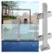 Poteau de balustrade en verre de 24 30 35 39 43 47 51 pouces de haut, pince de poteau de balustrade de clôture de piscine en verre, pour balcon/escaliers de patio/villas/poteau moyen Sier/120Cm/47In