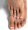 Bzzerumy 24 stück Fußnägel zum Aufkleben - Künstliche Nägel für Füße, Tips für Fussnägel, Press On Nails Füße, Künstliche Fussnägel, Fußnägel zum Kleben, Künstliche Fußnägel Tips
