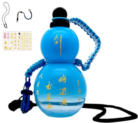 Bouteille D'eau Gourde - Gourde De Bouteille D'eau Portable | Tasse D'eau D'inspiration Rétro Chinoise De 900 Ml, Bouteille De Gourde De Grande Capacité, Bouteille D'eau Portable De Style Gourde, Bout