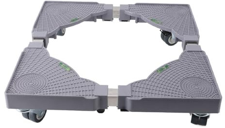 LOCADENCE Fridge Stand Mobile Base, Flexible Movement Washing Machine Base Stand with Universal Wheel, Adjustable Refrigerator Stand, Furniture Dolly for Washer Refrigerator Dryer