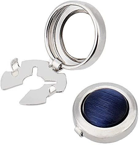 NICENEEDED Knopfbezüge Für Herren Vintage Manschettenknöpfe Für Herrenhemd Schwarzer Onyx Knopfabdeckungen Manschettenknöpfe Runde Retro Muster Geschnitzt