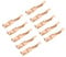 Milageto 10x Pick-up-Schuhe, Metall-Pick-up-Schuhe, 20-mm-Teile mit Haltbarkeit, umfassende Set-Integration für HO-Slotcars