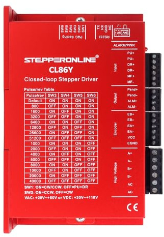 STEPPERONLINE Schrittmotor Treiber 0-8,5A, 20-80VAC/30-110VDC für Nema 34 | Motortreiber der Y-Serie