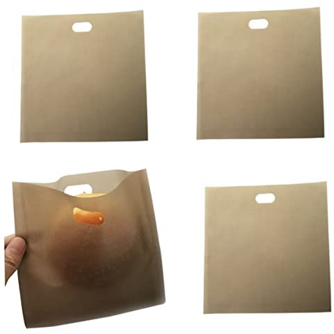 Healvian 4stücke Wiederverwendbare Antihaft-toaster-taschen Für Sandwiches Pizza Gebäck Backofen Mikrowelle Bpa-frei Spülmaschinengeeignet Langlebig