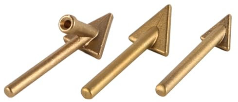 Laroal 3 Pcs Iron Plastic Welder Soldering Iron Tips Replacement Tips Copper Repair Triangular Smoothing Welding Tips Replacement Tips