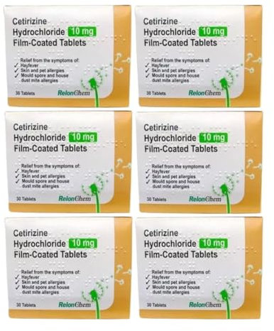 Hayfever Relief | 6 Packs Total 180 Tablets | Brands May Vary | 6x30 Packs