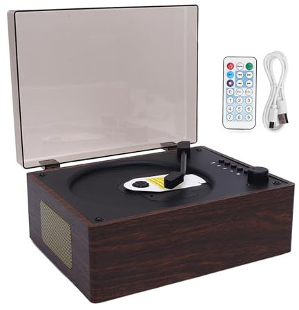 Portable CD Player, Retro CD Bluetooth Player with Dual HiFi Speakers, CD Player with Speakers for Home, for Car, Supports CD, CD R, and CD RW, USB Flash Drive Playback, AUX